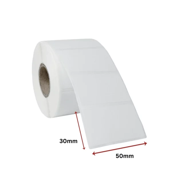 [Cuộn 30m] Decal Nhiệt 50x30mm Giấy in tem trà sữa , giấy in tem nhãn phụ