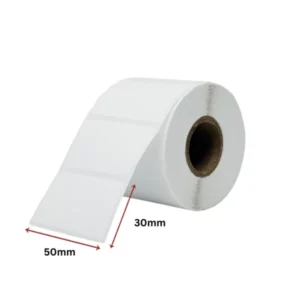 [Cuộn 25m] Decal Nhiệt 50x30mm Giấy in tem trà sữa , giấy in tem nhãn phụ